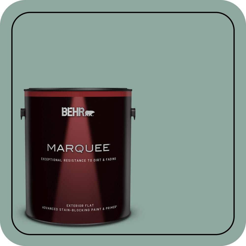 1 gal. #S430-4 Green Meets Blue Flat Exterior Paint & Primer price history on PriceWatchPro