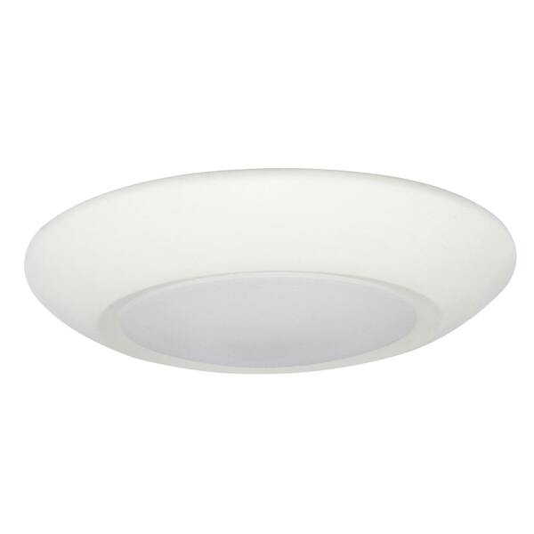 EnviroLite 6 in. White Integrated LED Surface Mounted Disk Light Trim (6-Pack)