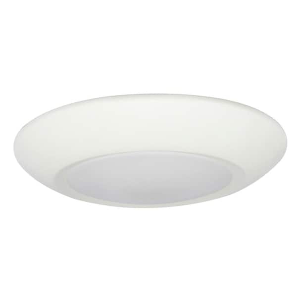 EnviroLite 6 in. White Integrated LED Surface Mounted Disk Light Trim