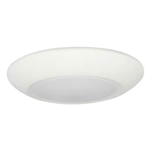 4 in. White Integrated LED Surface Mounted Disk Light Trim