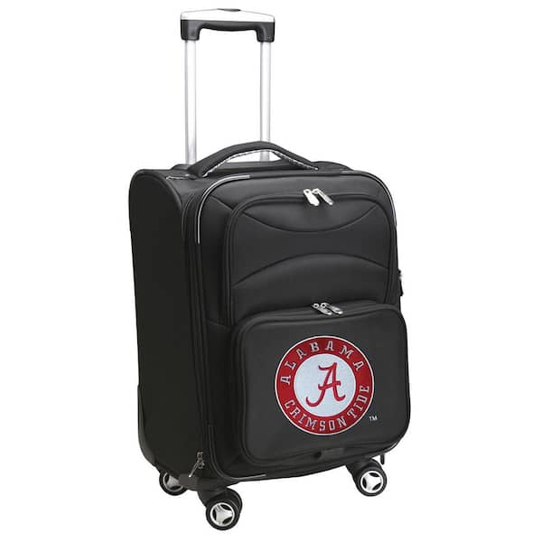NCAA Alabama 21 in. Black Carry-On Spinner Softside Suitcase