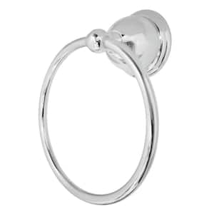 Restoration Wall Mount Towel Ring in Polished Chrome