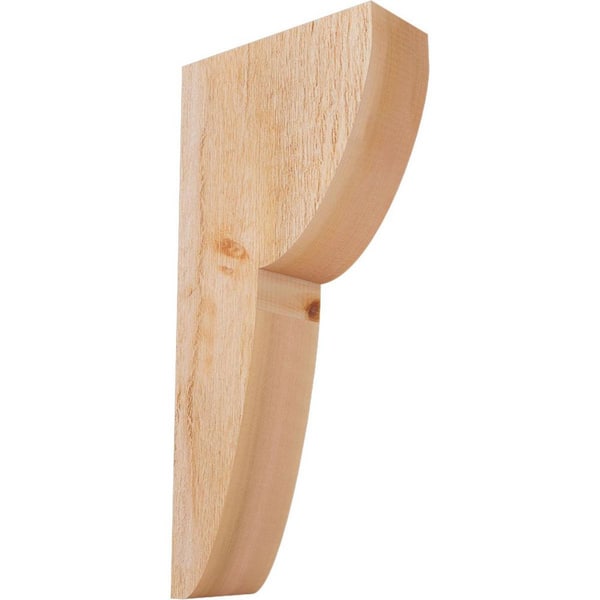 Ekena Millwork 4 in. x 10 in. x 22 in. Western Red Cedar Crestline Rough Sawn Corbel