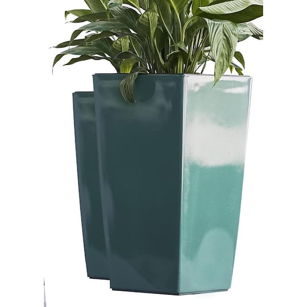 X Brand Xbrand 22 In Tall Turquoise, Tall Outdoor Pots