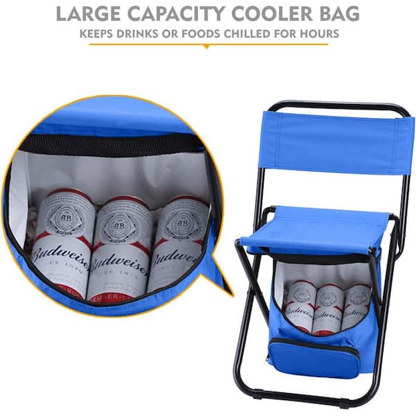 Portable Fish Chair Backpack Flexible Folding Camping Fishing Chair with  Cooler Bag - China Folding Chair for Camping and Cooler Fish Bag price