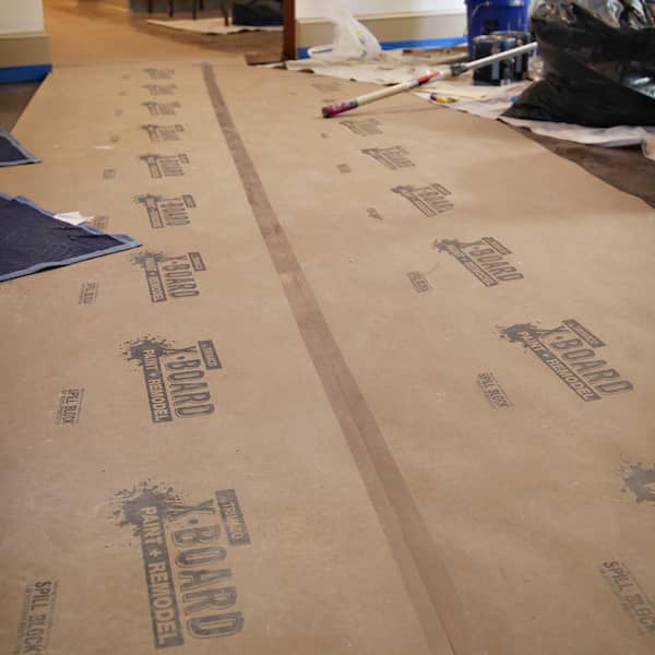 Trimaco Flooring Paper 36 inch W x 167 foot L Red Rosin Brown
