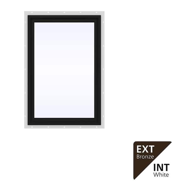 JELD-WEN 24 in. x 36 in. V-4500 Series Black FiniShield Vinyl