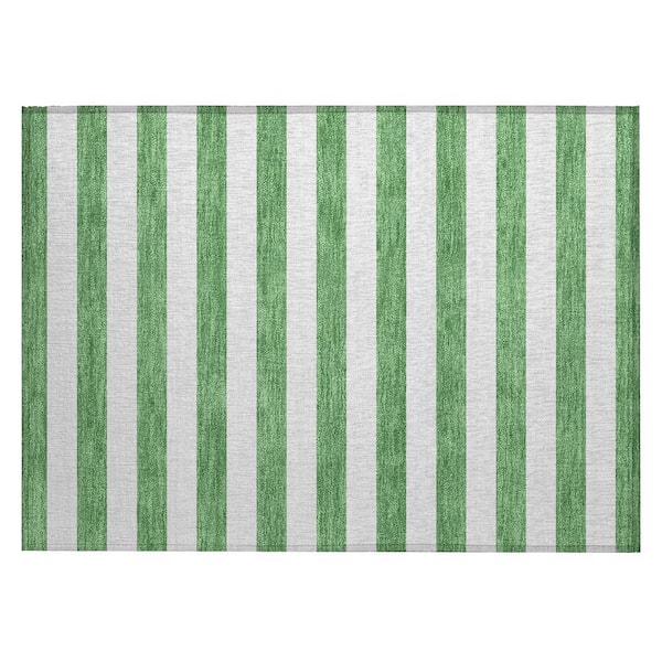 Chantille ACN528 Green 1 ft. 8 in. x 2 ft. 6 in. Machine Washable Indoor/Outdoor Geometric Area Rug