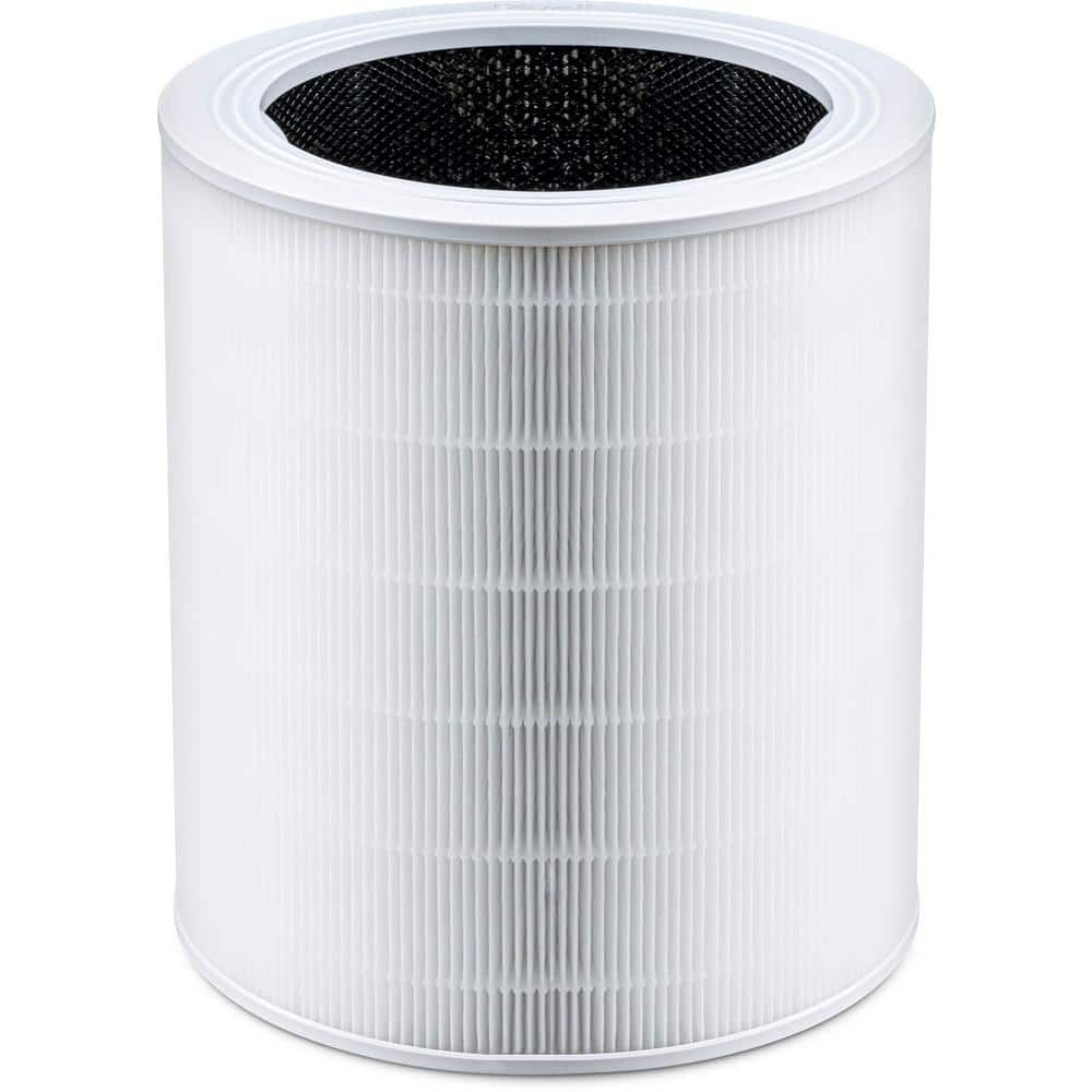  Fette Filter - Air Purifier True HEPA Replacement Filter with  Upgraded Activated Carbon Compatible with LEVOIT LV-H128-RF & Valkia PU-P02  Air Purifier Removes up to 99.97% Smoke Dust Odor - Pack