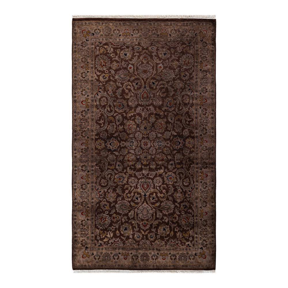 Fine Vibrance Brown 3 ft. x 5 ft. Solid Wool Indoor Area Rug price history on PriceWatchPro