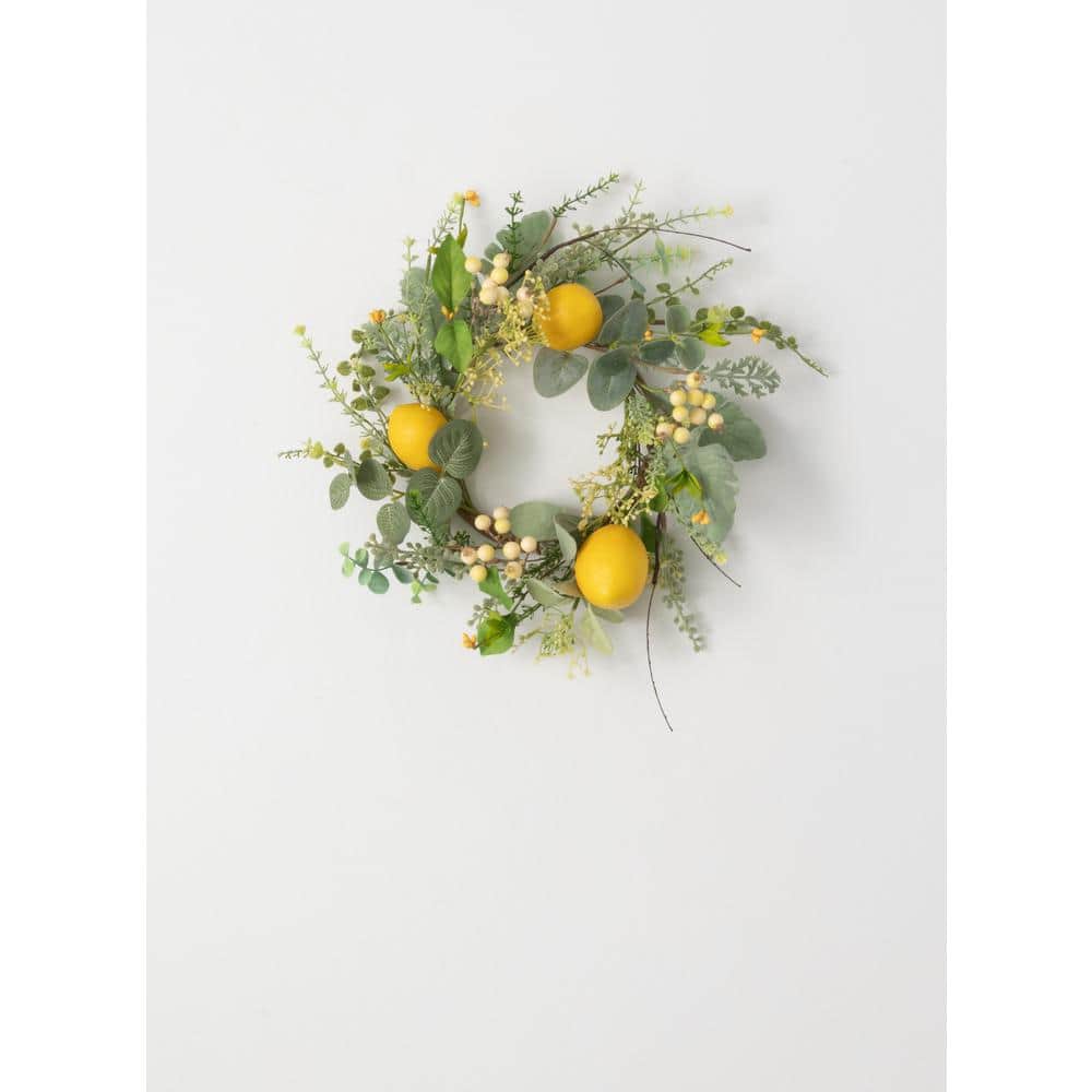 Lemon/Floral Foam Wreath Primrue Size: 28 H x 28 W x 6.5 D