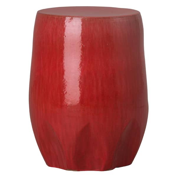 22 in. Large Plum Calyx Stool