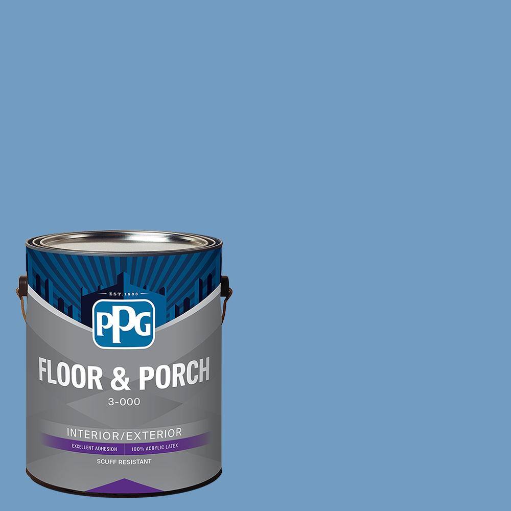 PPG 1 gal. PPG11614 Blue Promise Satin Interior/Exterior Floor and