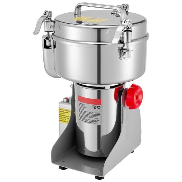2500g Swing Type Grain Mill, High Speed Stainless Steel Grinder for Spices Nuts Coffee Beans