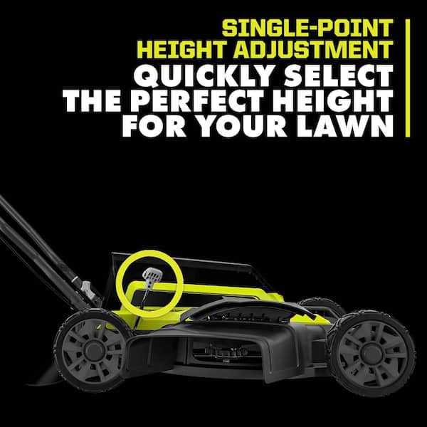 Tid Pacific håndtag RYOBI 40-Volt 18 in. 2-in-1 Cordless Battery Walk Behind Push Lawn Mower  with 6.0 Ah Battery and Charger RY401101 - The Home Depot