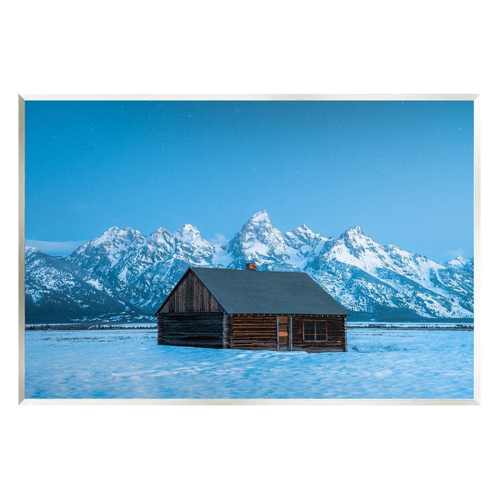 Log Cabin Mountain View by Jared Kreiss 1-Piece Unframed Graphic Print Nature Poster Art Print 19 in. x 13 in. price history on PriceWatchPro