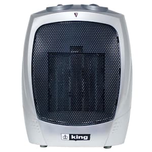 120-Volt Portable Electric Ceramic Heater in Gray