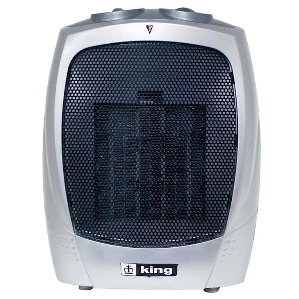 120-Volt Portable Electric Ceramic Heater in Gray