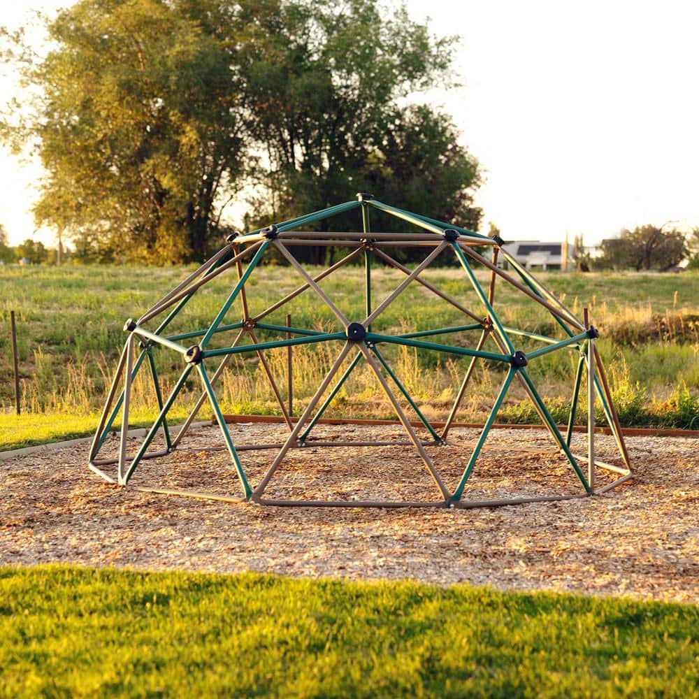 Lifetime 10 ft. Green and Brown Steel Dome Climber with Canopy