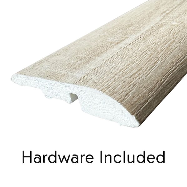 Deco Products Hydrostop Kaneohe Bay 0.2 in. T x 1.8 in. W x 94 in. L Waterproof PVC Reducer Molding