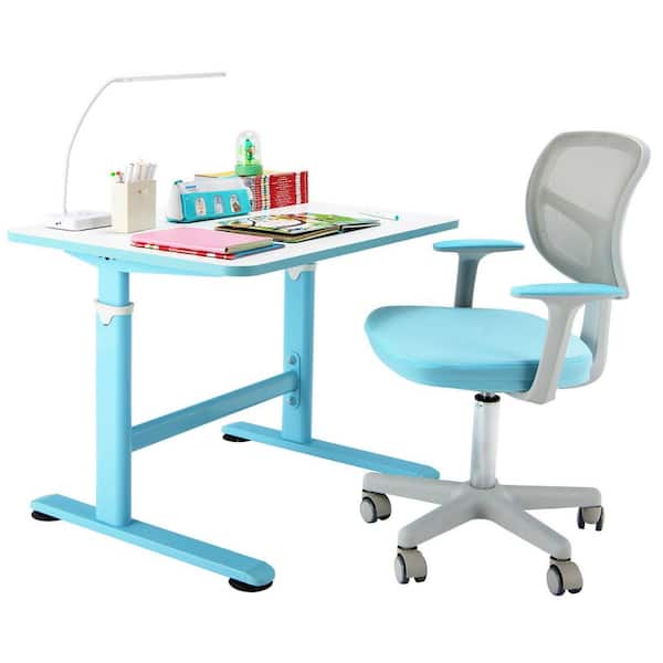 Multi-Function Kids Desk & Chair Set Height Adjustable School