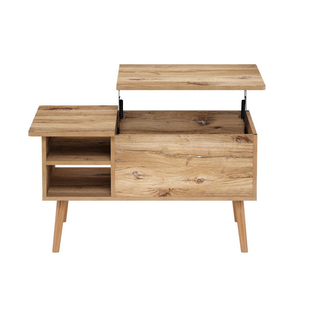 Flagstaff Oak Lift-Top Coffee Table with Hidden Storage