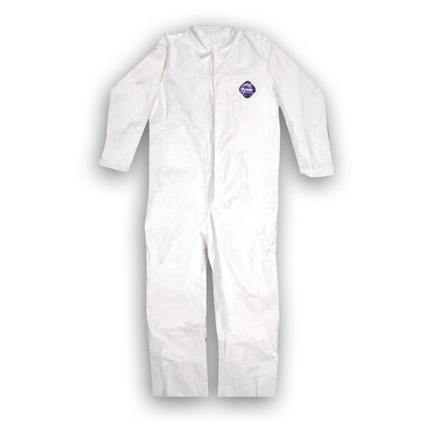 Scan Asbestos Chemical Dust Disposable Work Coverall Overall suit White XL 
