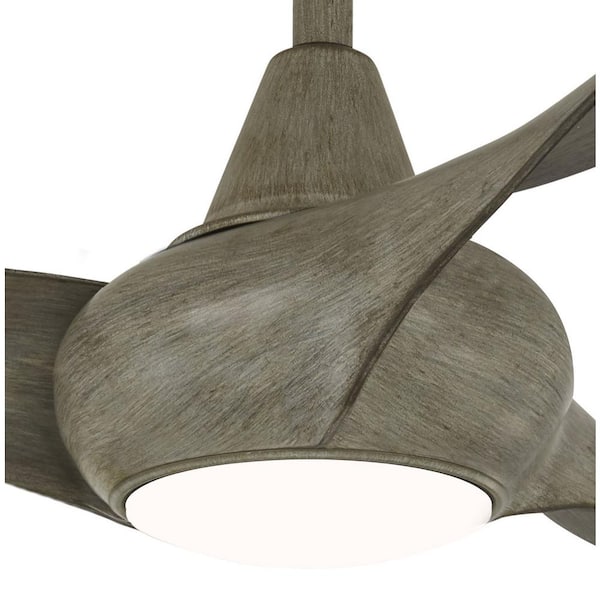 Minka Aire Light Wave 44 In Led Indoor Driftwood Ceiling Fan With And Remote Control F845 Drf The Home Depot - Minka Aire Light Wave Ceiling Fan 44