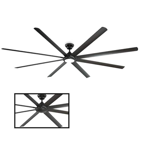 Modern Forms Hydra 120 in. LED Indoor/Outdoor Bronze 8-Blade Smart Ceiling Fan with 3000K Light Kit and Wall Control
