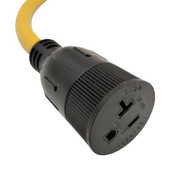 parkworld 2 ft. STW 12/3 20 Amp 125-Volt NEMA 5-20 Extension Cord