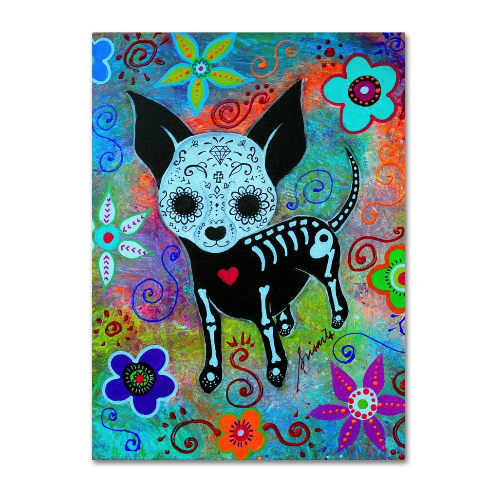 Chihuahua dog head pet art dog breed chihuahuas peeking Bath Mat