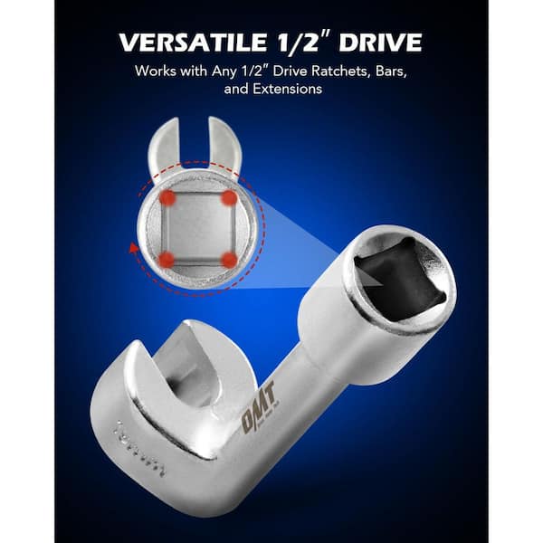 Oyezvary 1/2 in. Dr Diesel Injector Socket Wrench Set 6-Piece 12