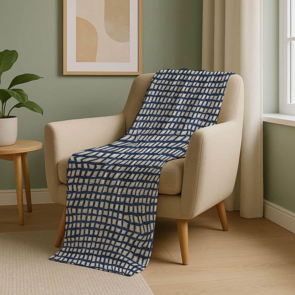 Premium Machine Washable ASB727 Blue 50 in. x 70 in. Sherpa Throw Blanket price history on PriceWatchPro