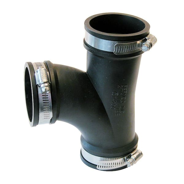 Fernco 2 in. x 2 in. x 2 in. Flexible PVC Tee