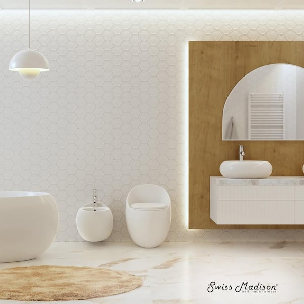 Swiss Madison Plaisir II One-Piece 1.28 GPF Single Flush Swiss Madison Plaisir II One-Piece 1.28 GPF Single Flush