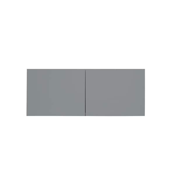 Cambridge Radiance 30 in. W x 12 in. D x 12 in. H Ready to Assemble Slab Wall Bridge Kitchen Cabinet in Matte Grey