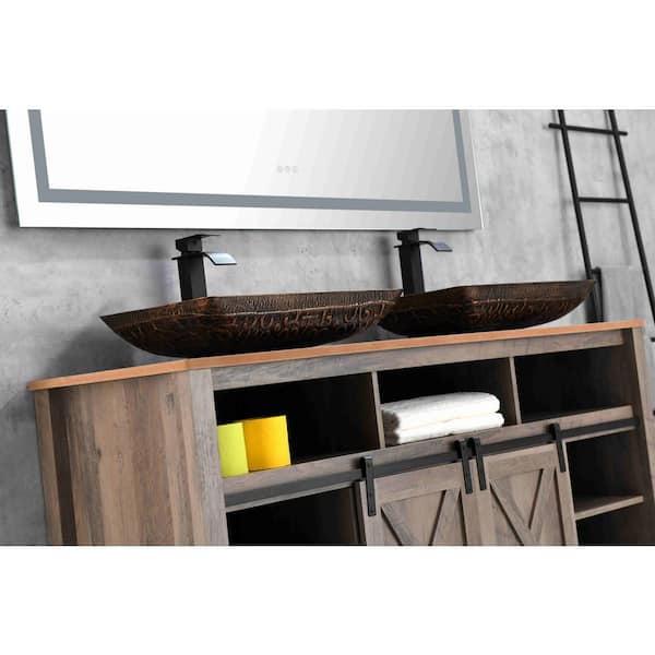 Only 45.00 usd for Havre Vitreous China Vessel Sink - Dark Red with  Textured Black Speckles Online at the Shop