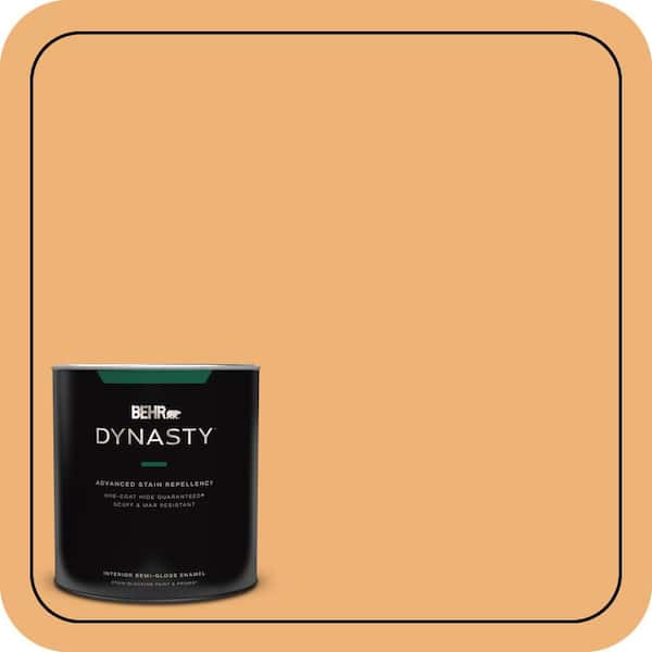 BEHR DYNASTY 1 qt. #290D-4 Arizona Semi-Gloss Enamel Interior Stain-Blocking Paint and Primer