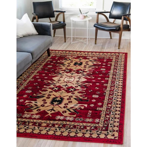 Taftan Oasis Red 8' 0 x 10' 0 Area Rug