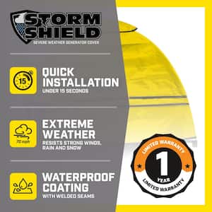 Storm Shield Severe Weather Portable Generator Cover by GenTent for 4000 to 12,500-Starting Watts Generators