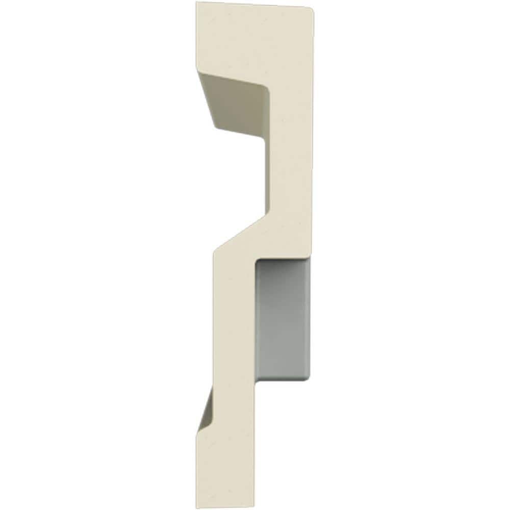 Gray Primed Polyurethane Geometric Panel Moulding Sample