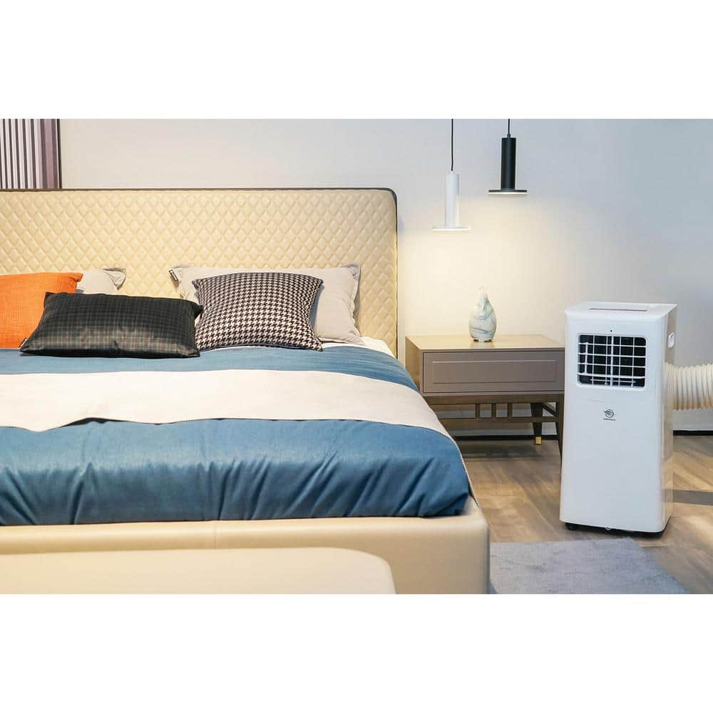 AireMax 10,000 BTU White Portable Air Conditioner with Remote