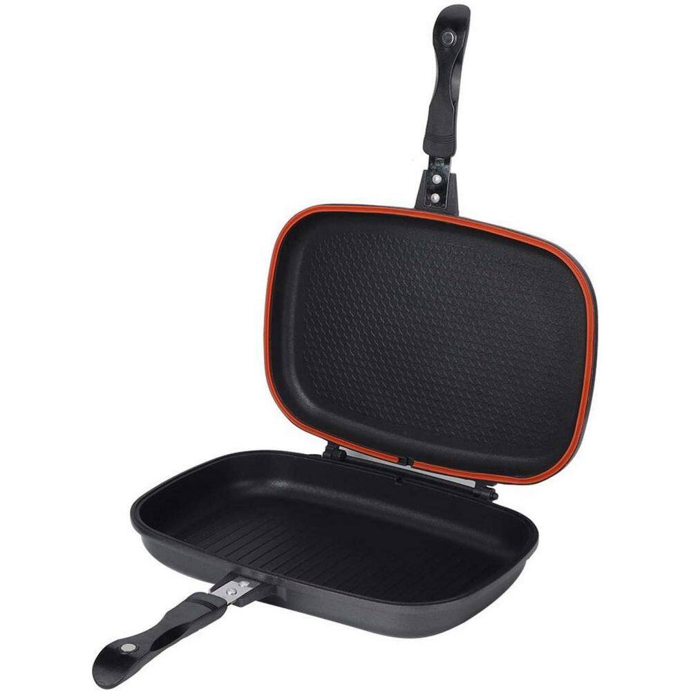Double Sided Non Stick Cast Aluminum Pressure Frying Pan with Anti-Scalding Handle for All Stovetops price history on PriceWatchPro