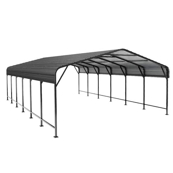 20 ft. W x 30 ft. D Metal Carport Steel Car Canopy, Heavy Duty Carport for Cars