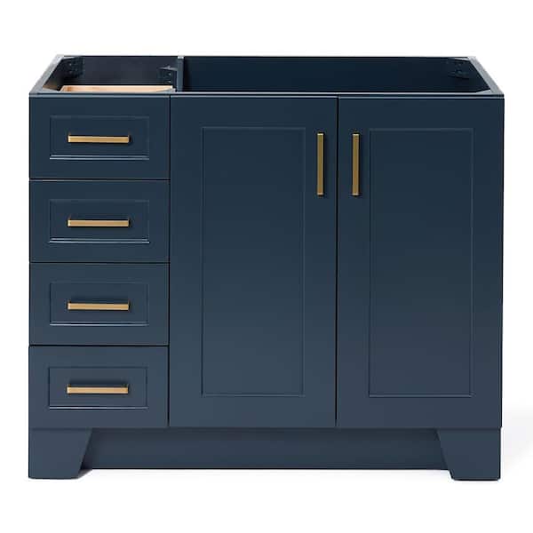 ARIEL Taylor 42 in. W x 21.5 in. D x 34.5 in. H Freestanding Bath Vanity Cabinet Only in Midnight Blue