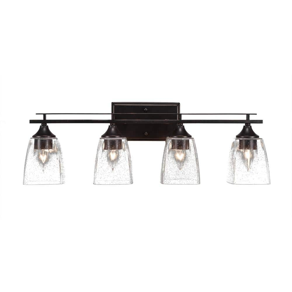 Ontario 25.5 in. 4-Light Dark Granite Vanity Light 1R34DG461 - The Home ...