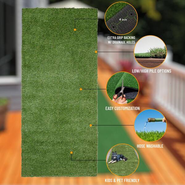 Lifeproof with Petproof Technology Premium Pet Turf 7.5 ft. x 13 ft. Green  Artificial Grass Rug LPPPET7513 - The Home Depot