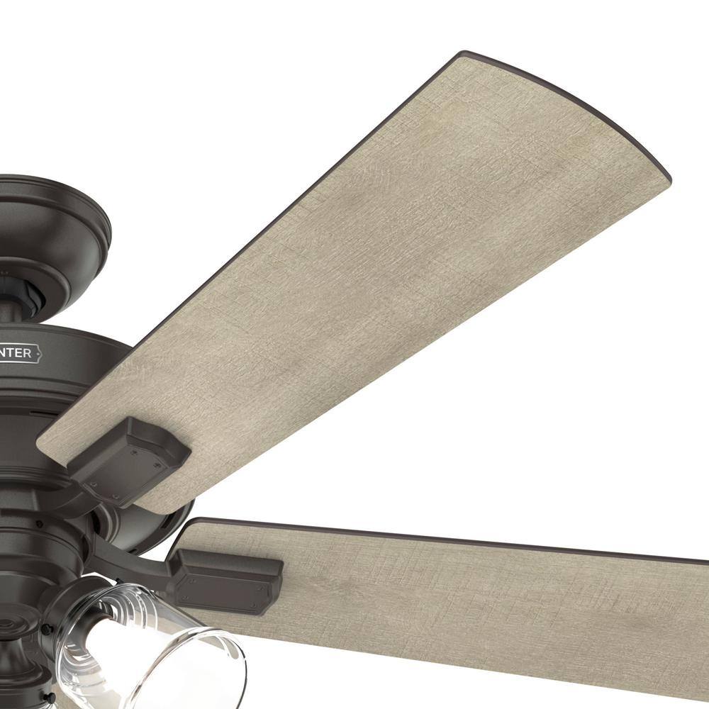Crestfield Noble Bronze 52" Ceiling Fan with Dimmable LED Light & Remote