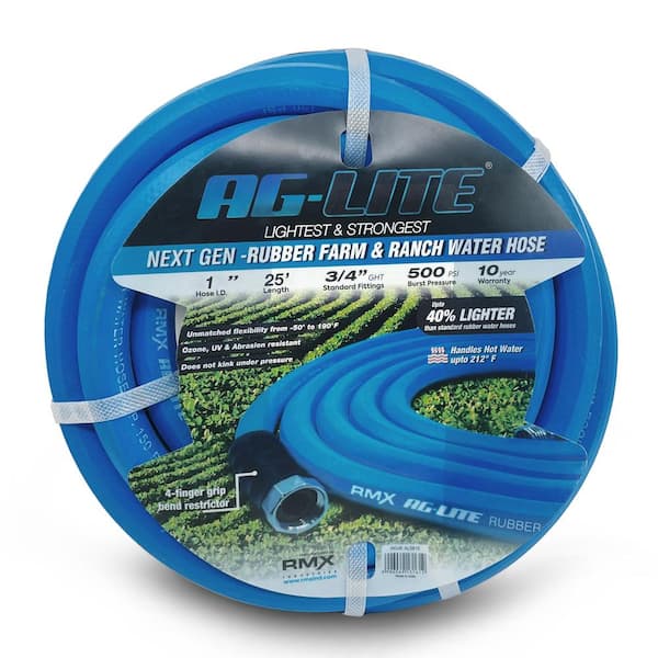 1 in. x 25 ft. Heavy Duty Rubber Water Hose