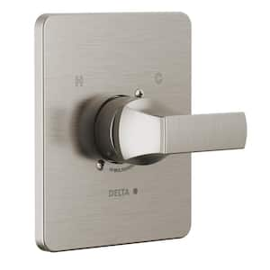 Velum 1-Handle Wall Mount Valve Trim Kit in Stainless (Valve Not Included)